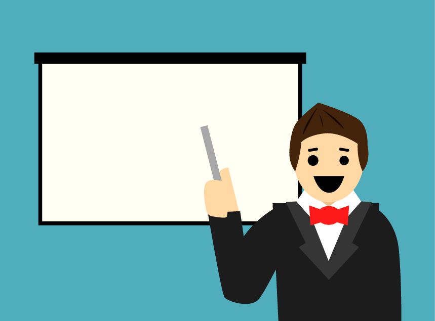 Man giving a presentation